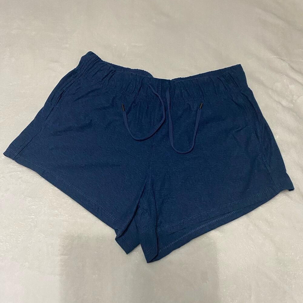 Athletic Works Women's Navy Blue Pull-On Shorts, Size L/12/14